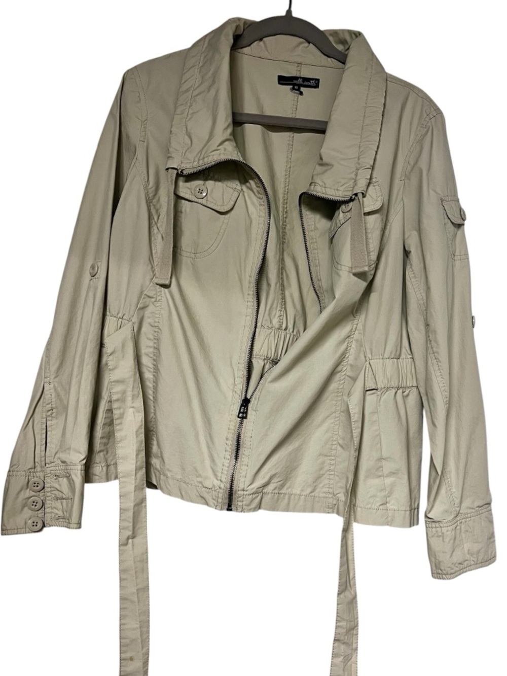 Willi Smith Lightweight Bomber Jacket w/ Metal Zipper